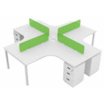 4 Seater Modular Workstation on rent