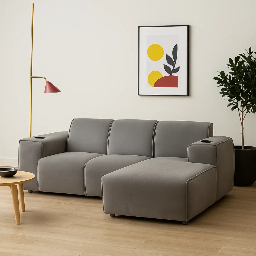 L shape sofa rent