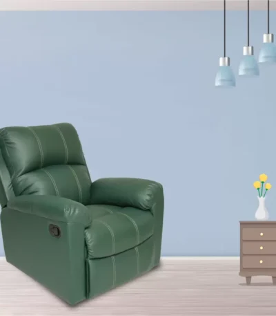 Frequip Green Leatherette Recliner