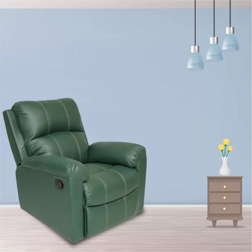 Frequip Green Leatherette Recliner