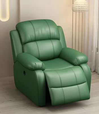 Green Leatherette Recliner on rent