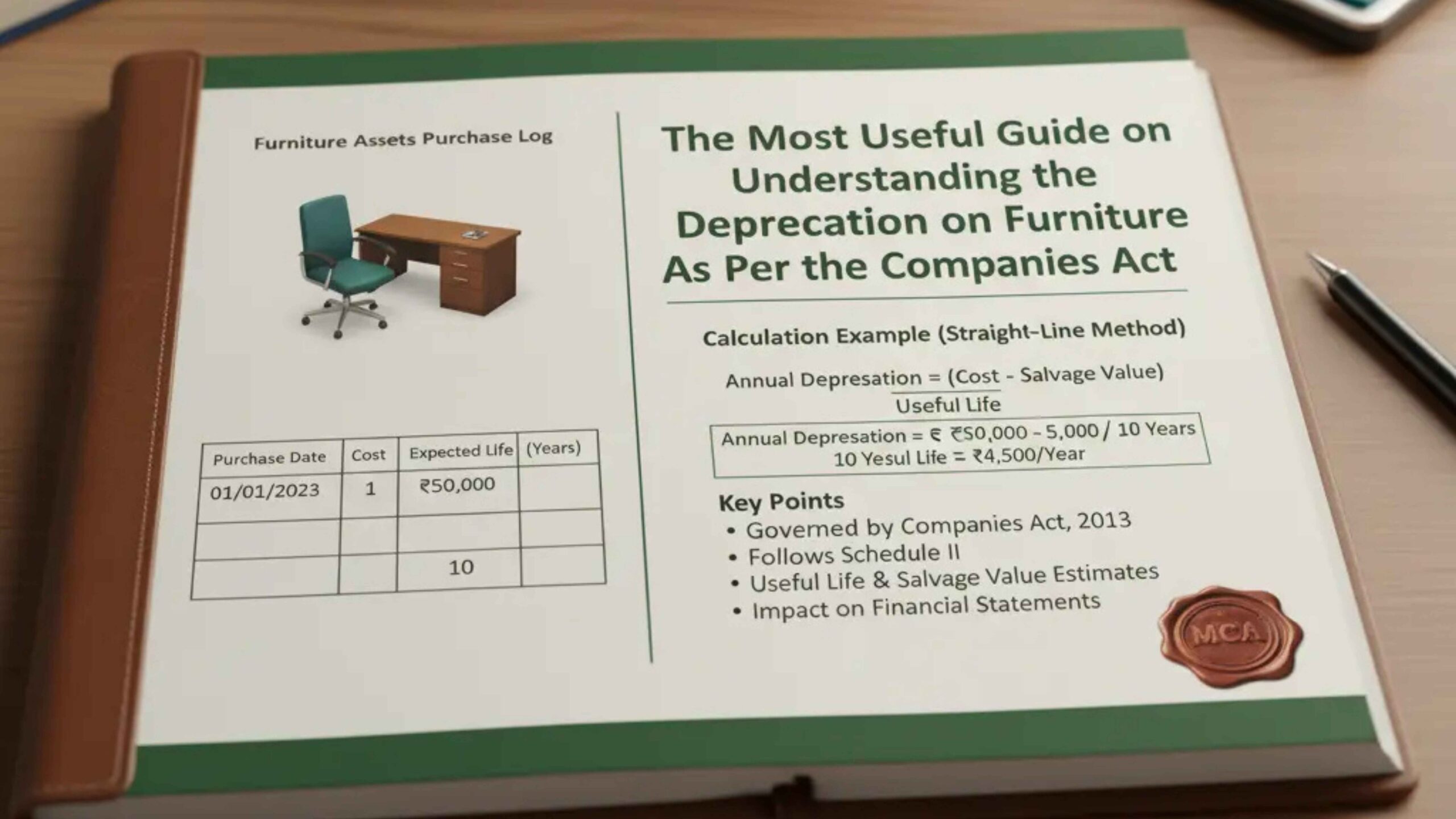 The Most Useful Guide on Understanding the Depreciation on Furniture as Per the Companies Act
