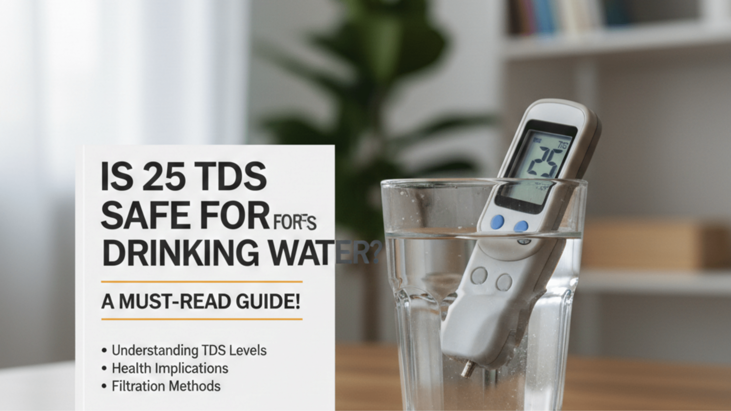 Is 25 TDS Safe For Drinking Water? A Must-Read Guide!